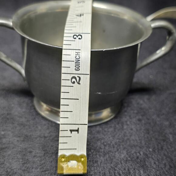 Vintage Old Colony Pewter 39 Silver Sugar Bowl Dish - Picture 12 of 14